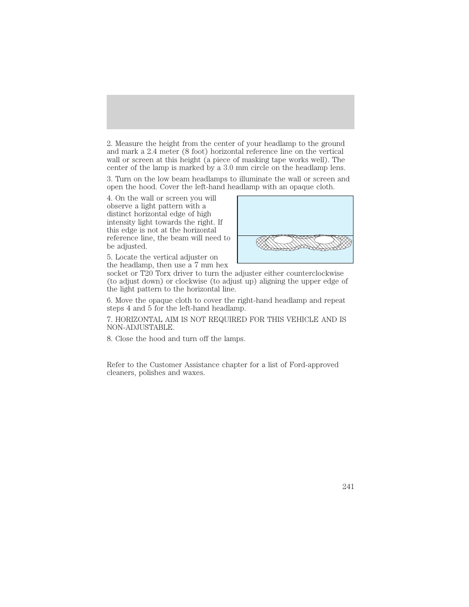 Maintenance and care | FORD 2001 Escape User Manual | Page 241 / 280