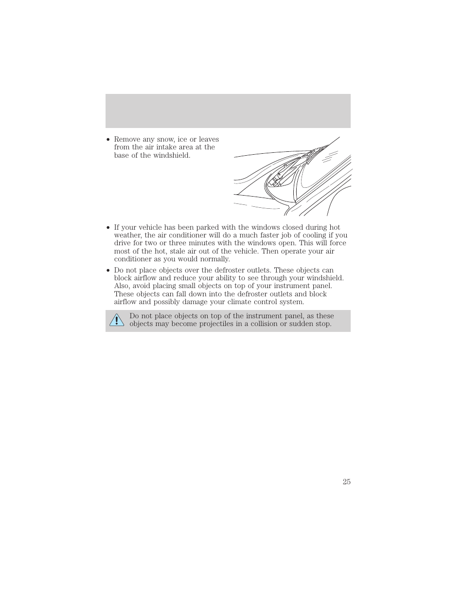 Controls and features | FORD 2001 Escape User Manual | Page 25 / 280