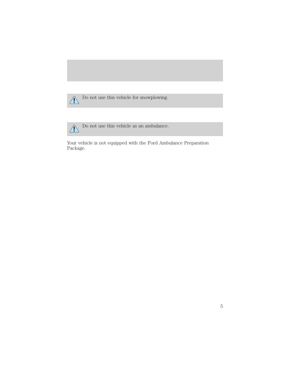 Introduction | FORD 2001 Escape User Manual | Page 5 / 280