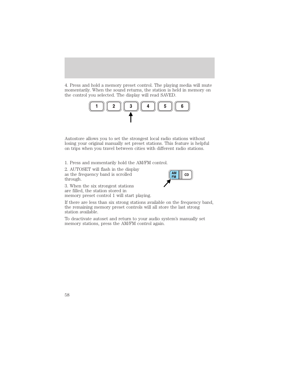 Controls and features | FORD 2001 Escape User Manual | Page 58 / 280