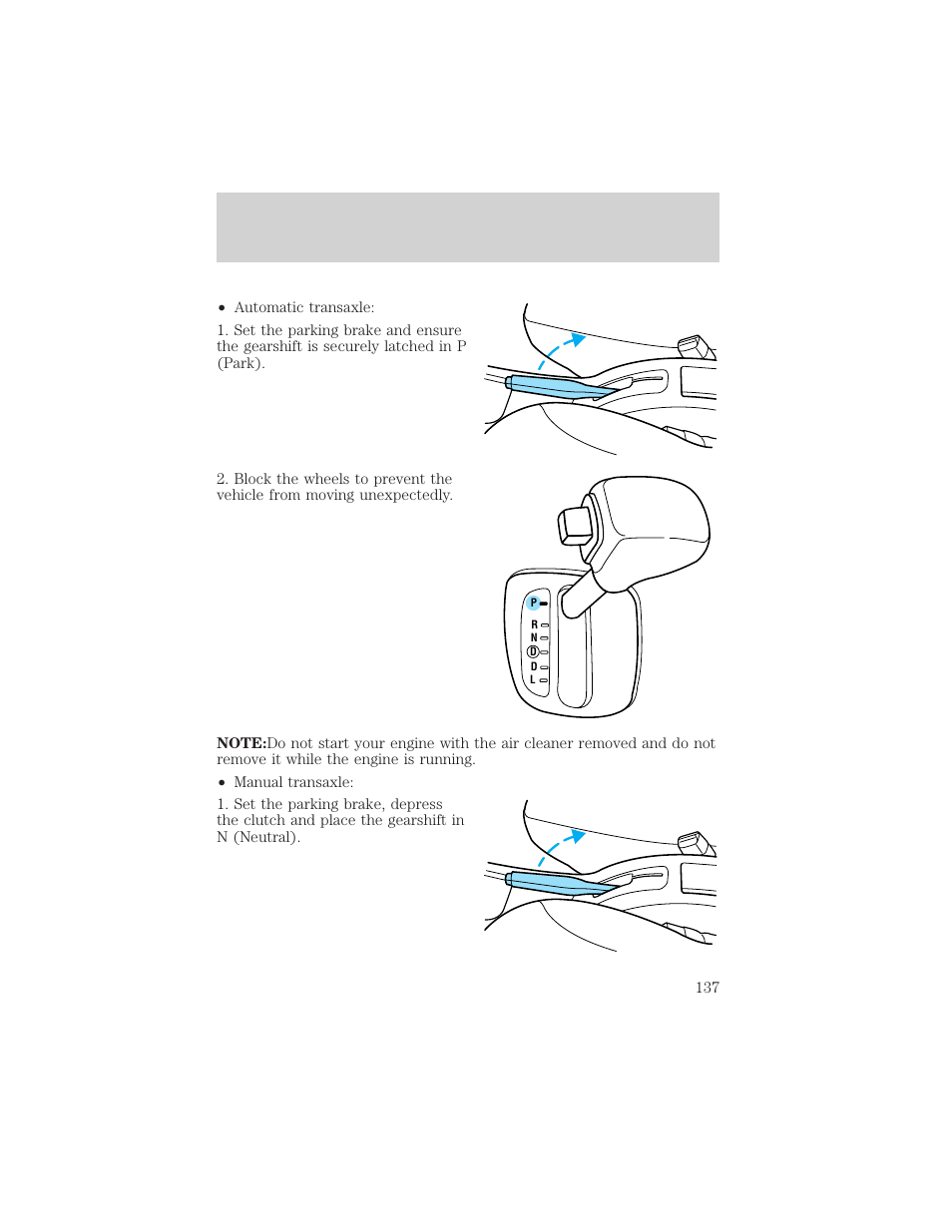 Maintenance and care | FORD 2001 Escort User Manual | Page 137 / 216