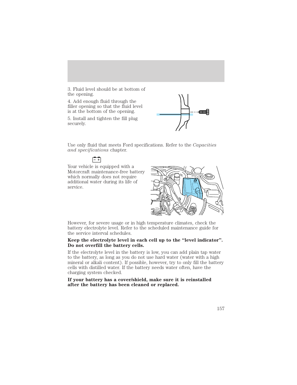 Maintenance and care | FORD 2001 Escort User Manual | Page 157 / 216