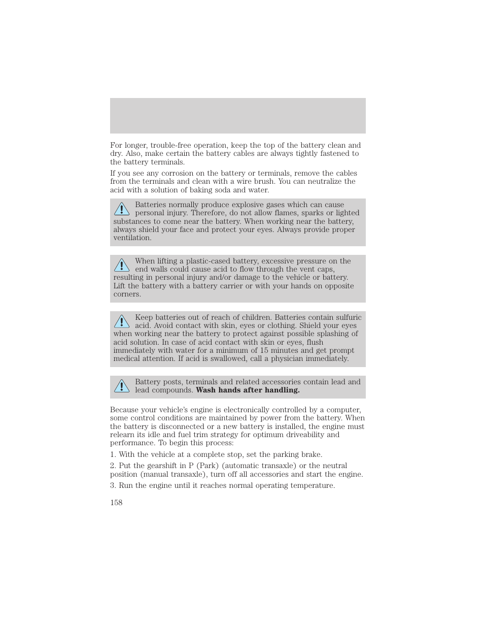 Maintenance and care | FORD 2001 Escort User Manual | Page 158 / 216