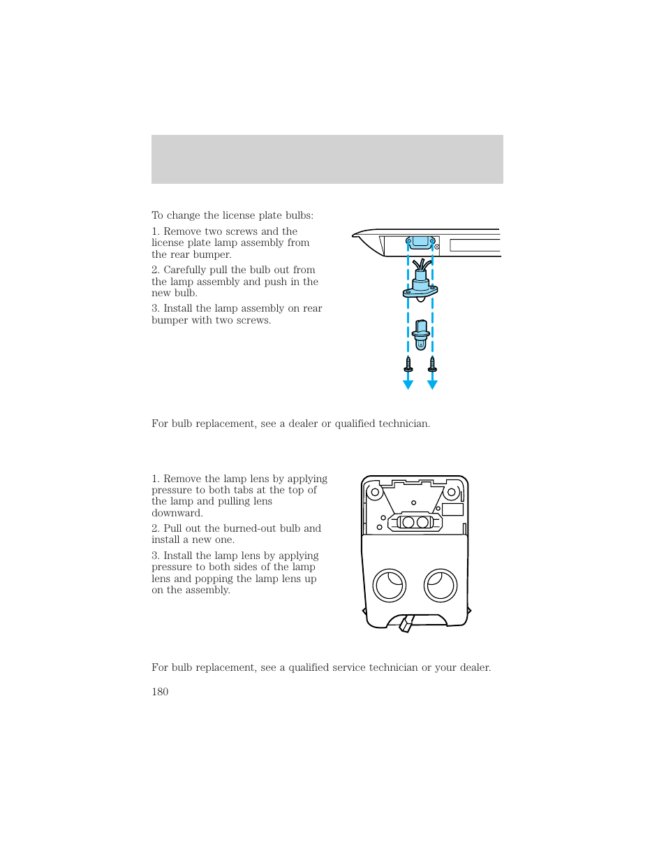 Maintenance and care | FORD 2001 Escort User Manual | Page 180 / 216