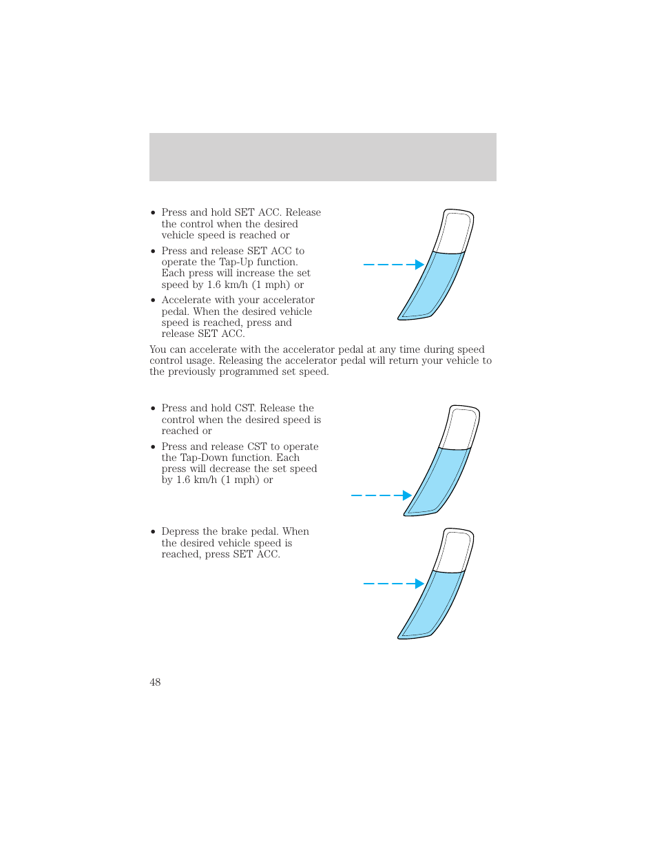 Controls and features | FORD 2001 Escort User Manual | Page 48 / 216