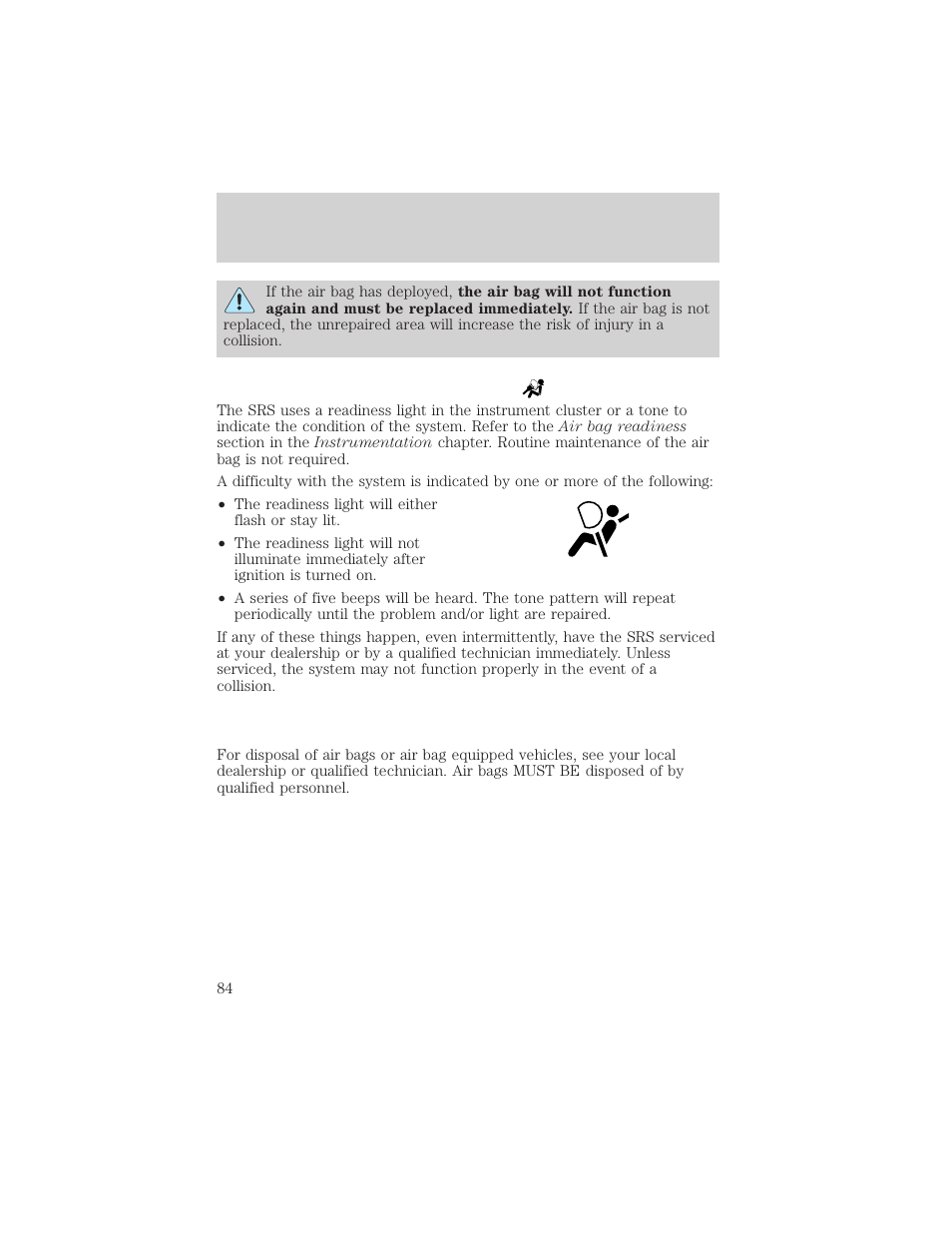 Seating and safety restraints | FORD 2001 Escort User Manual | Page 84 / 216