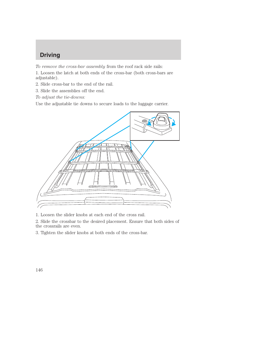 Driving | FORD 2001 Excursion v.2 User Manual | Page 146 / 248