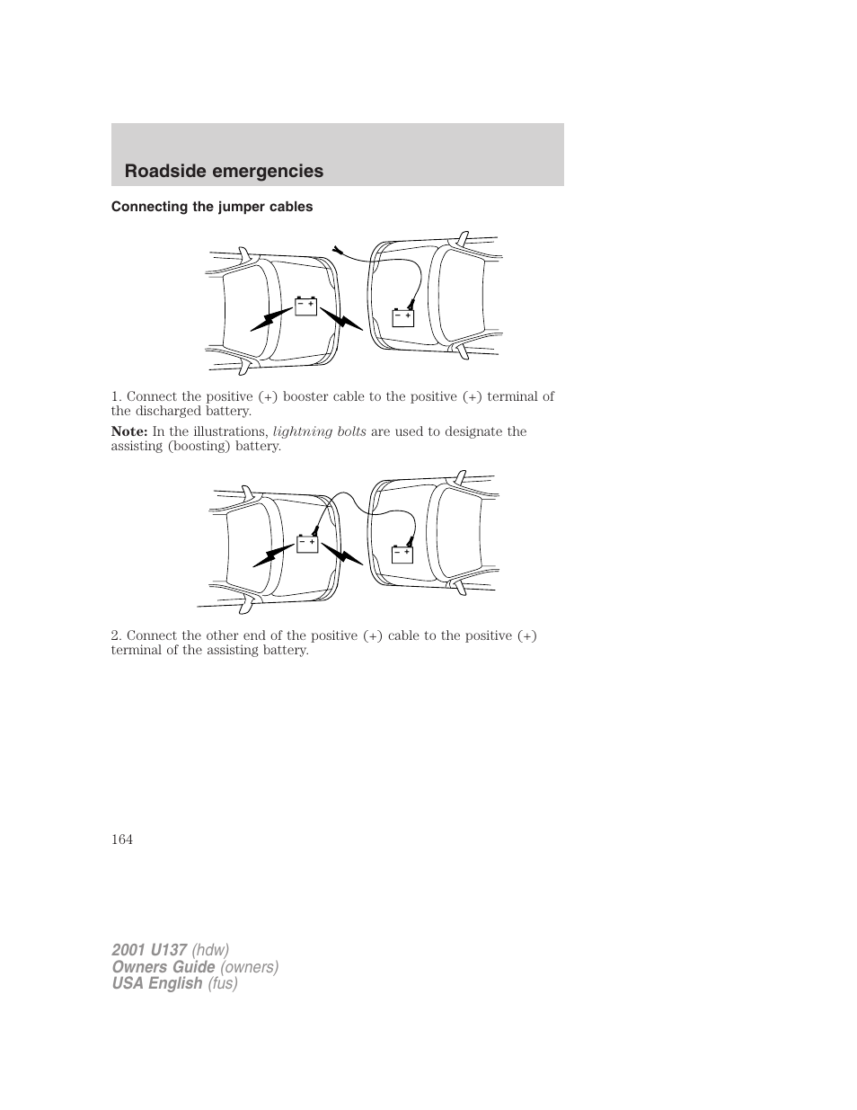 Roadside emergencies | FORD 2001 Excursion v.2 User Manual | Page 164 / 248