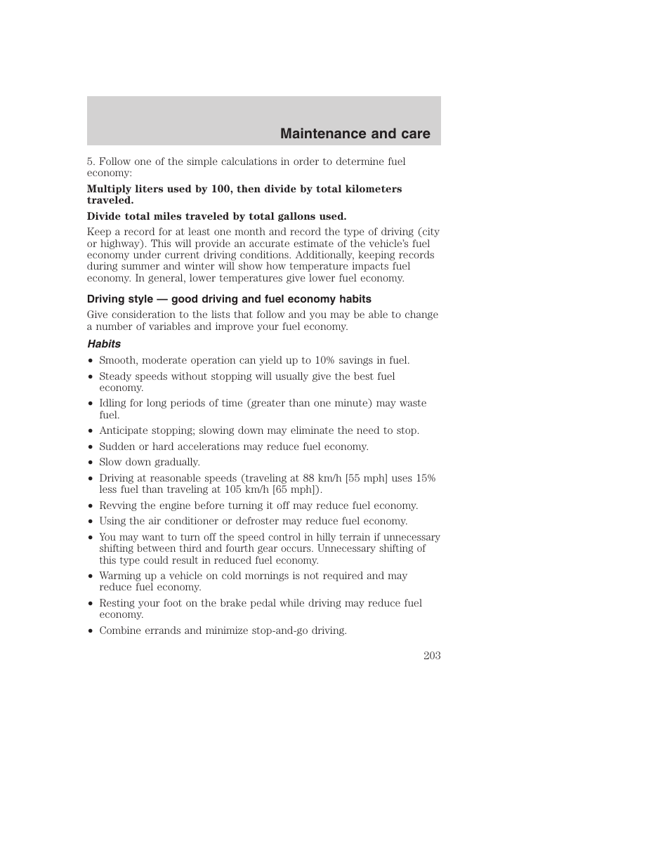 Maintenance and care | FORD 2001 Excursion v.2 User Manual | Page 203 / 248