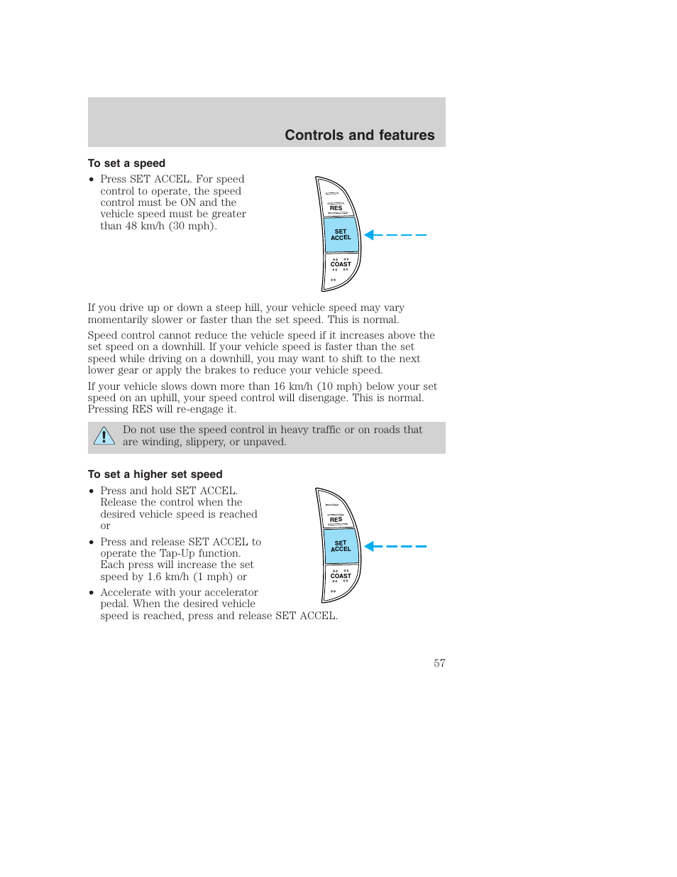 Controls and features | FORD 2001 Excursion v.2 User Manual | Page 57 / 248