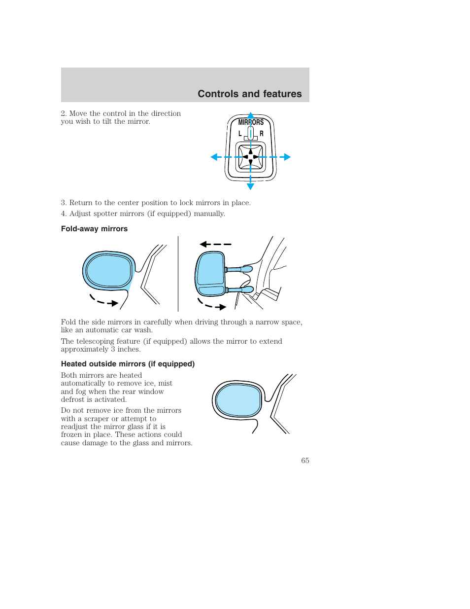 Controls and features | FORD 2001 Excursion v.2 User Manual | Page 65 / 248