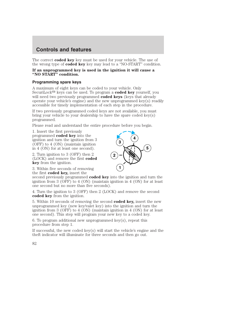 Controls and features | FORD 2001 Excursion v.2 User Manual | Page 82 / 248