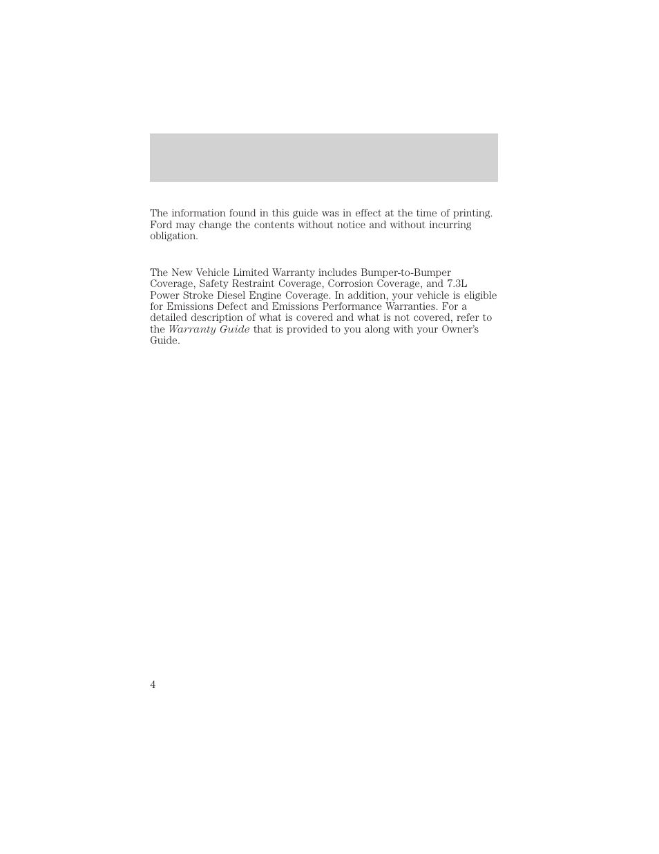 Introduction | FORD 2001 Expedition User Manual | Page 4 / 280