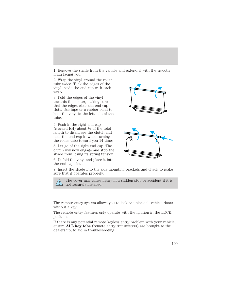 Controls and features | FORD 2001 Explorer User Manual | Page 109 / 288