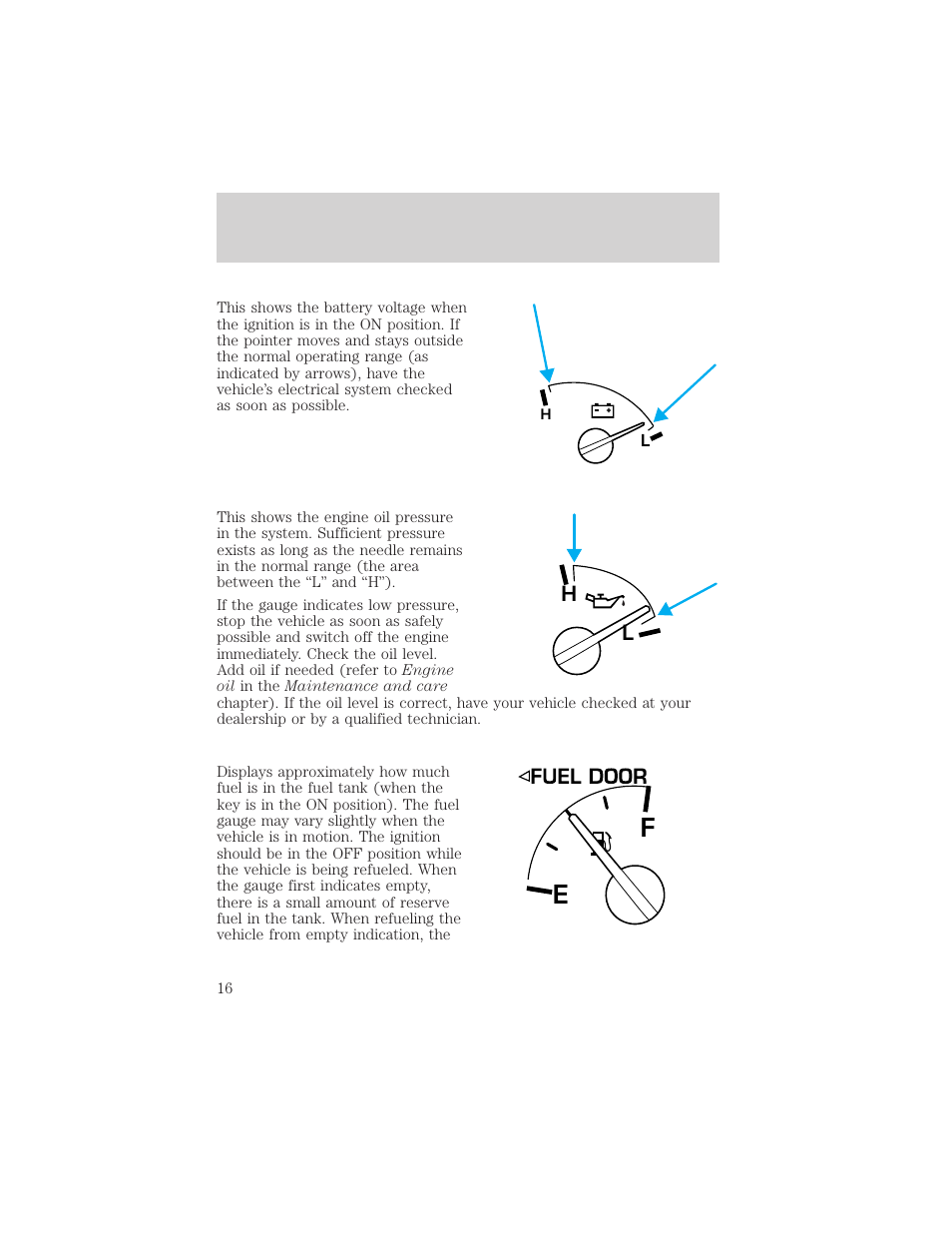 FORD 2001 Explorer User Manual | Page 16 / 288