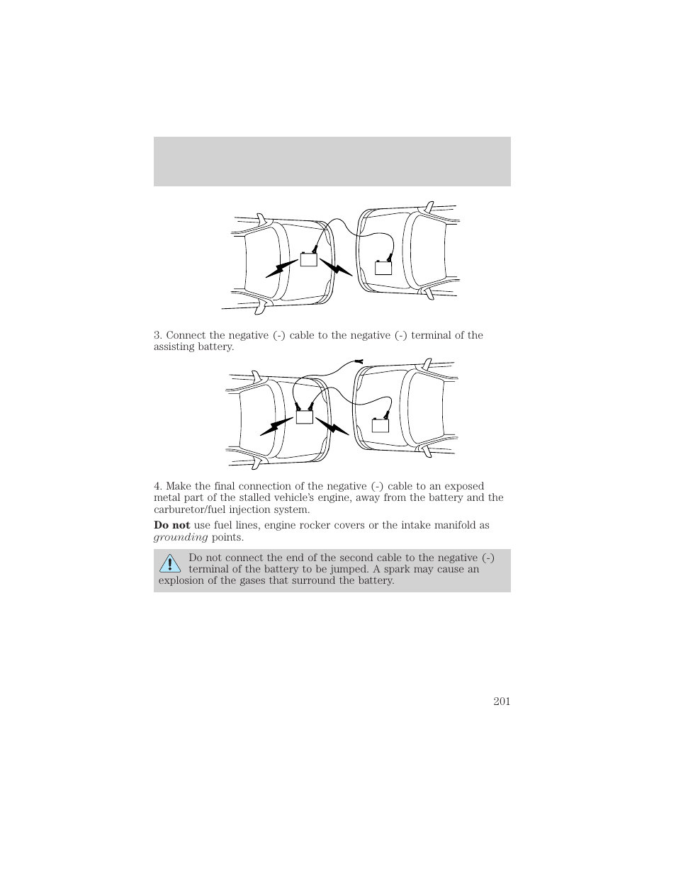 Roadside emergencies | FORD 2001 Explorer User Manual | Page 201 / 288