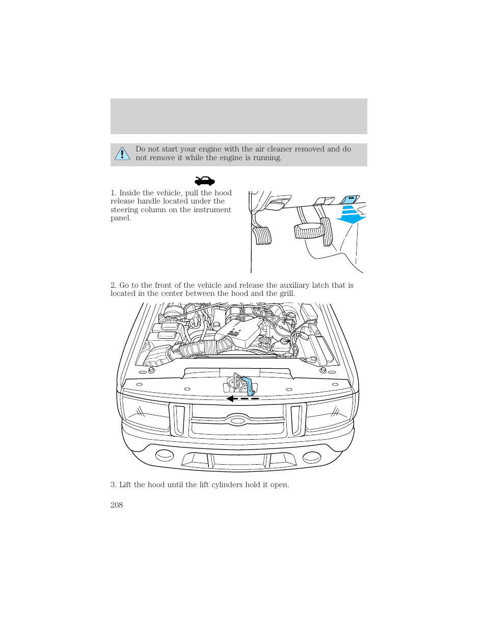 Maintenance and care | FORD 2001 Explorer User Manual | Page 208 / 288