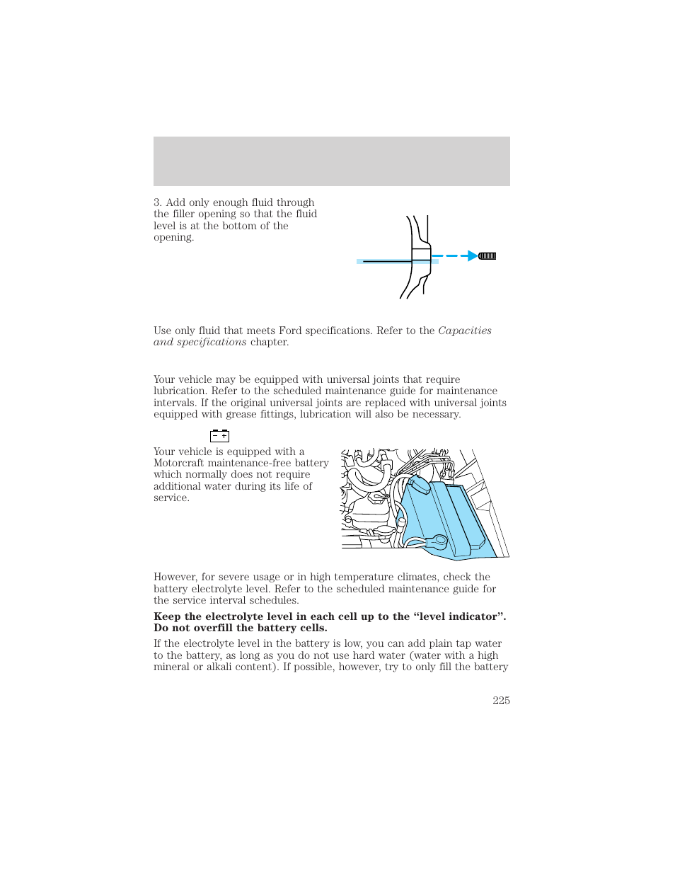 Maintenance and care | FORD 2001 Explorer User Manual | Page 225 / 288