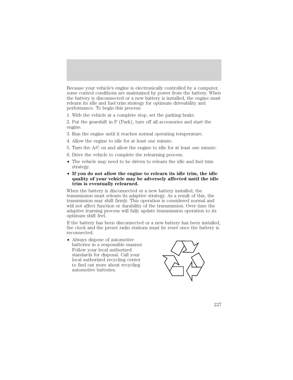 Maintenance and care | FORD 2001 Explorer User Manual | Page 227 / 288