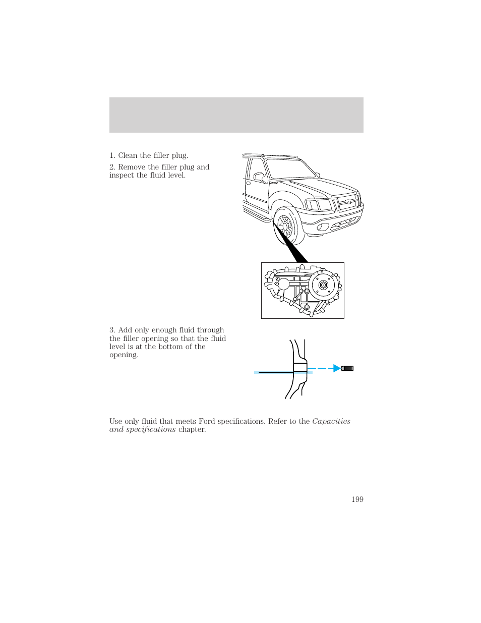 Maintenance and care | FORD 2001 Explorer Sport Trac User Manual | Page 199 / 264