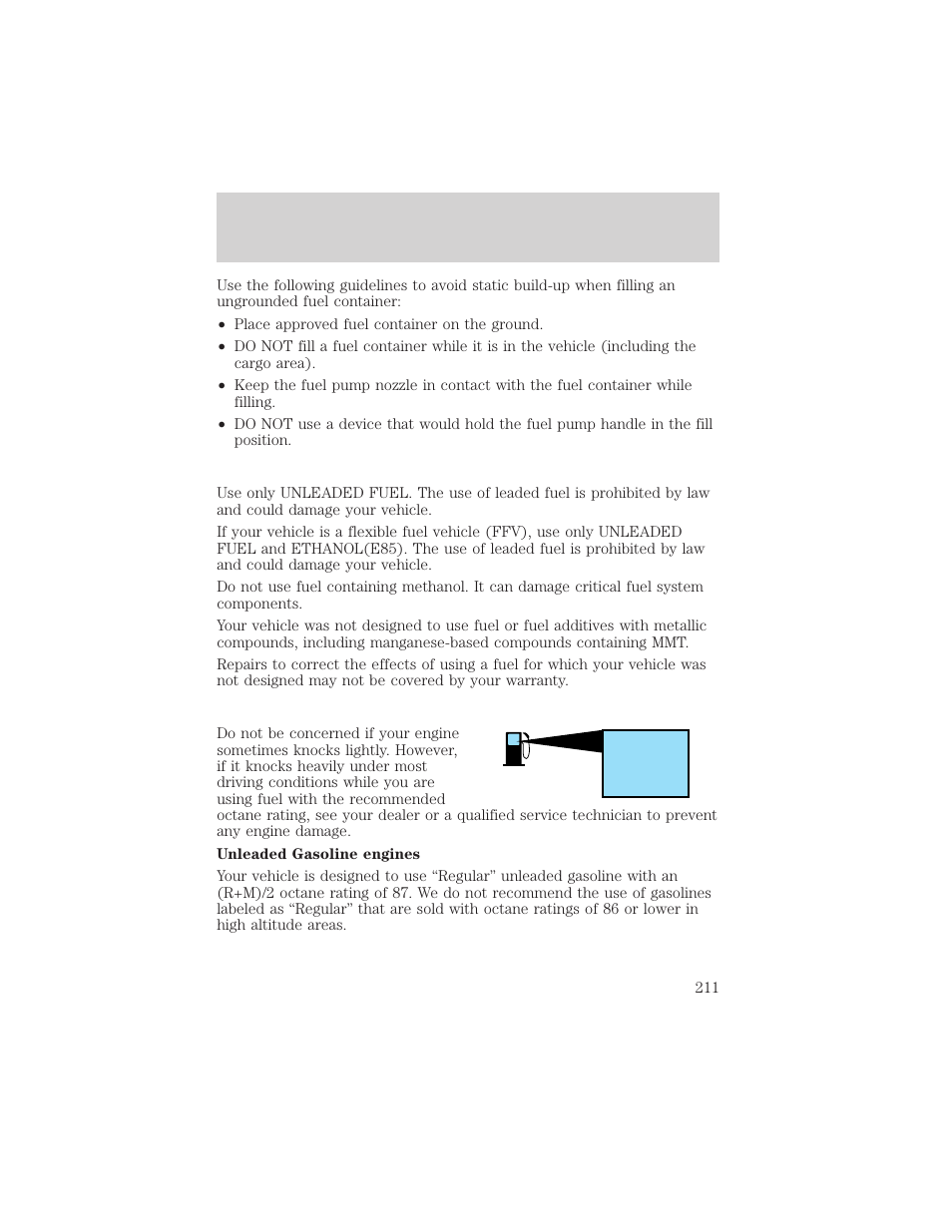 FORD 2001 Explorer Sport Trac User Manual | Page 211 / 264