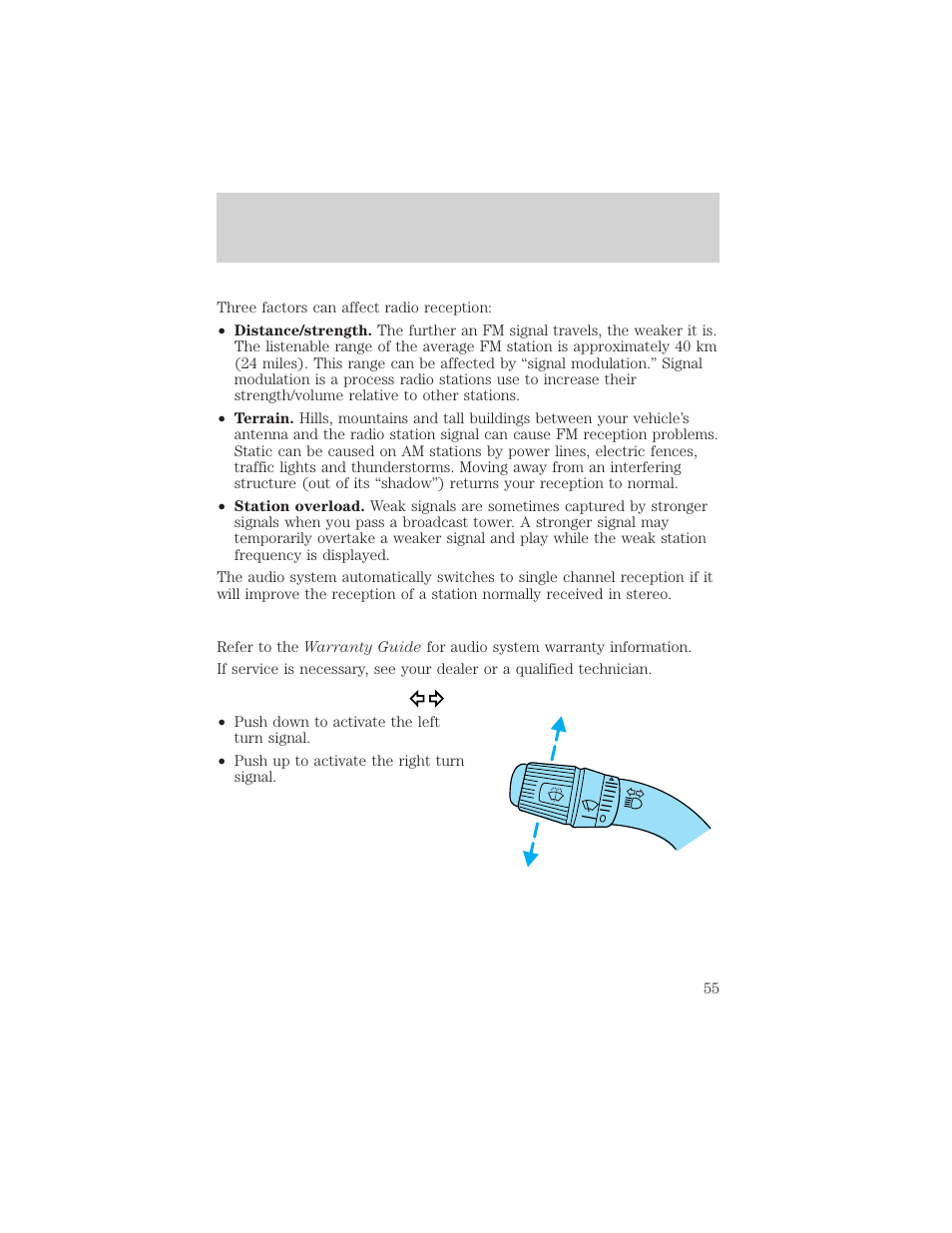 Controls and features | FORD 2001 Explorer Sport Trac User Manual | Page 55 / 264