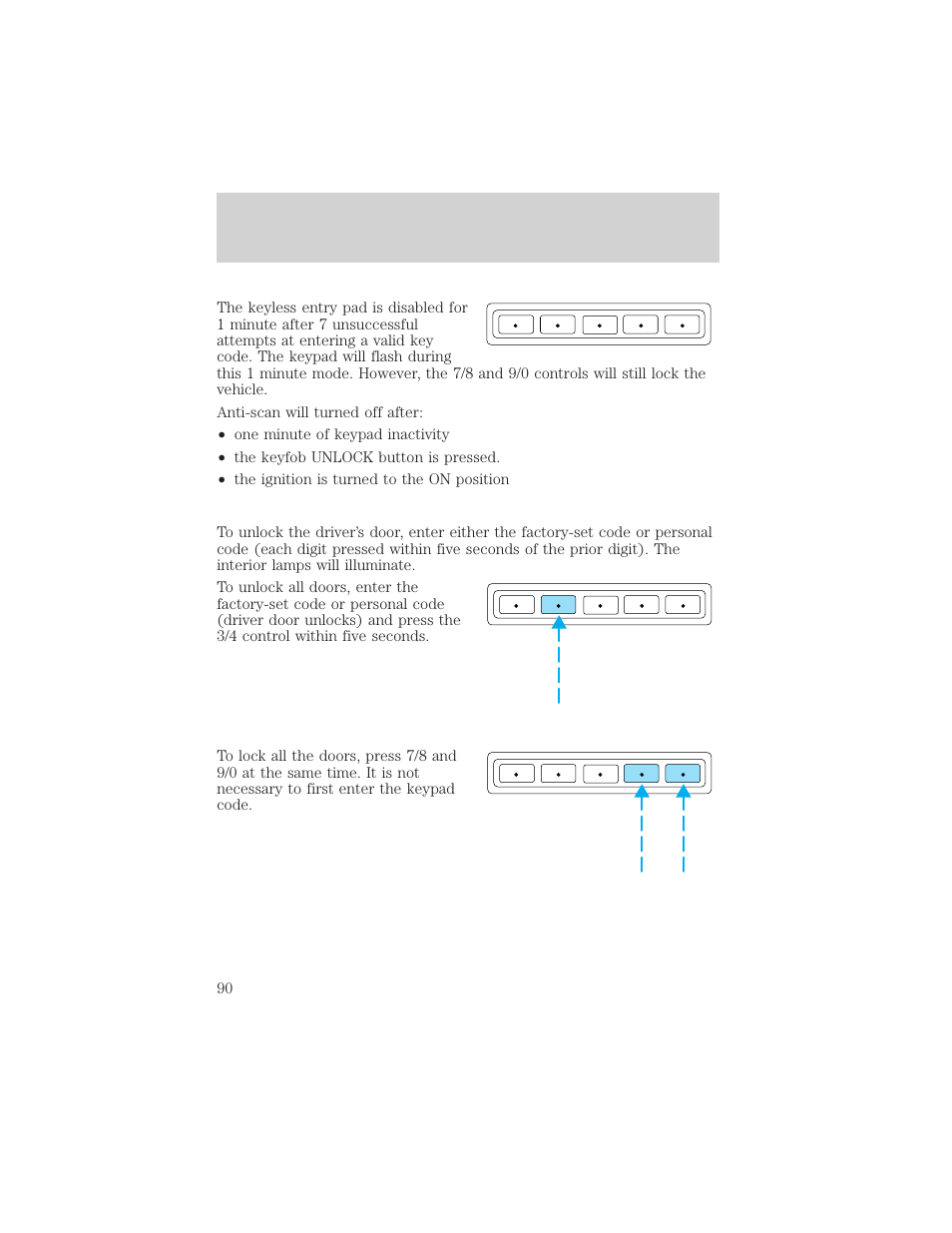 Controls and features | FORD 2001 Explorer Sport Trac User Manual | Page 90 / 264