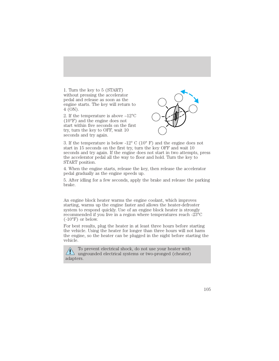 Starting | FORD 2001 F-150 v.1 User Manual | Page 105 / 224