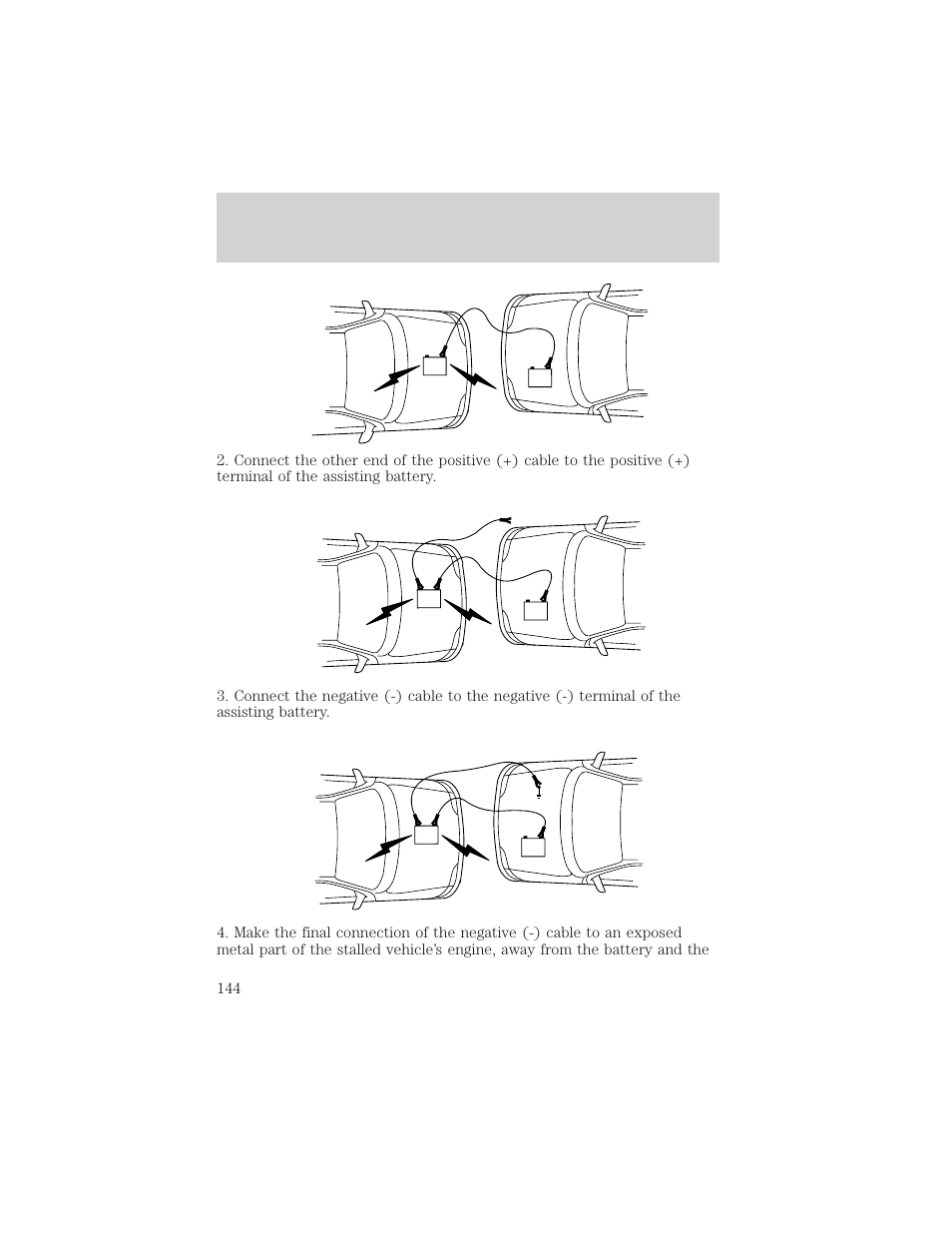 Roadside emergencies | FORD 2001 F-150 v.1 User Manual | Page 144 / 224