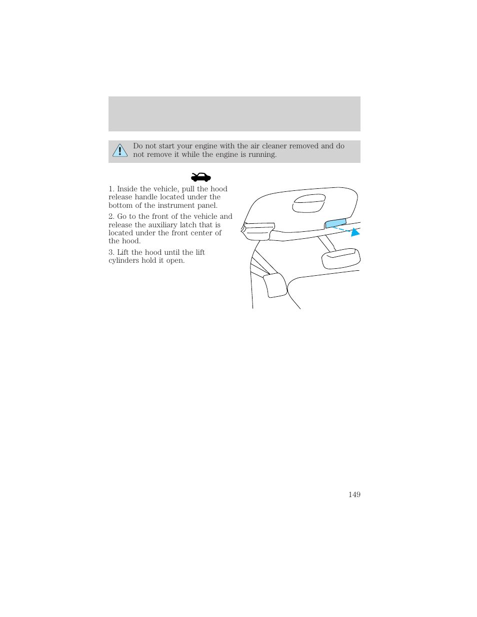 Maintenance and care | FORD 2001 F-150 v.1 User Manual | Page 149 / 224