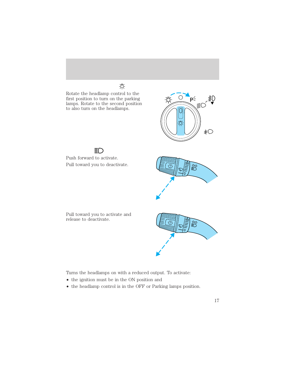 Controls and features | FORD 2001 F-150 v.1 User Manual | Page 17 / 224