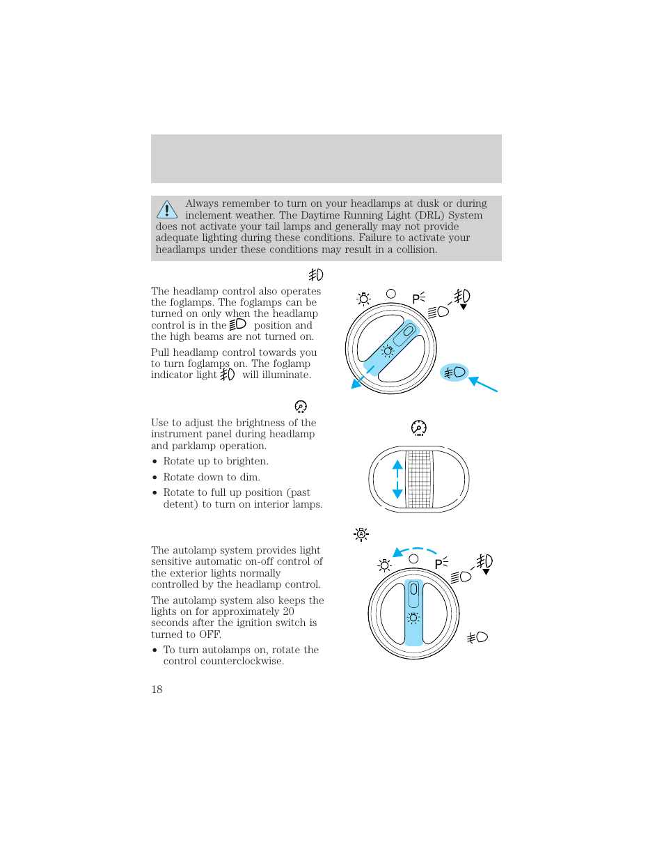 Controls and features | FORD 2001 F-150 v.1 User Manual | Page 18 / 224