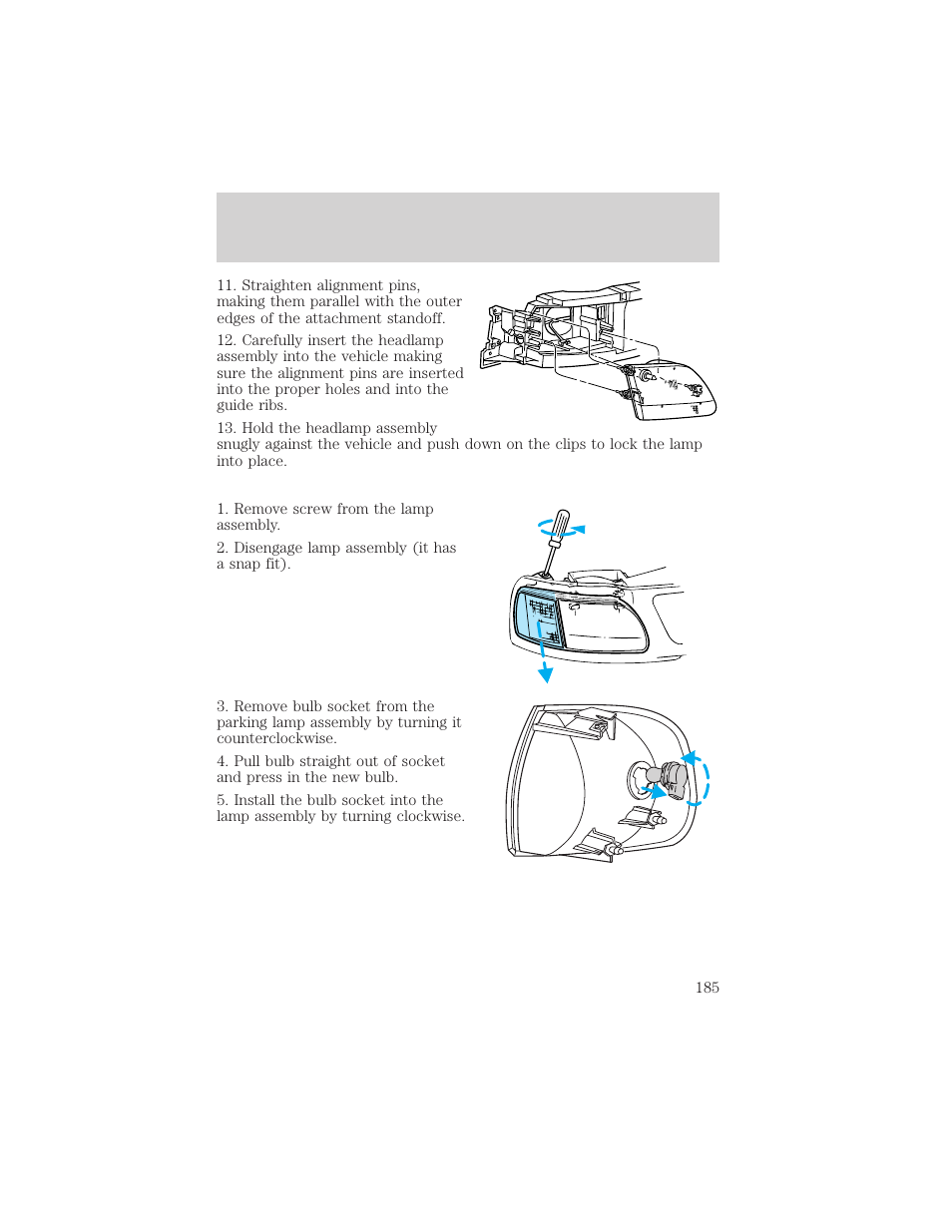 Maintenance and care | FORD 2001 F-150 v.1 User Manual | Page 185 / 224