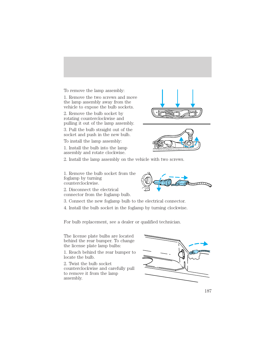 Maintenance and care | FORD 2001 F-150 v.1 User Manual | Page 187 / 224