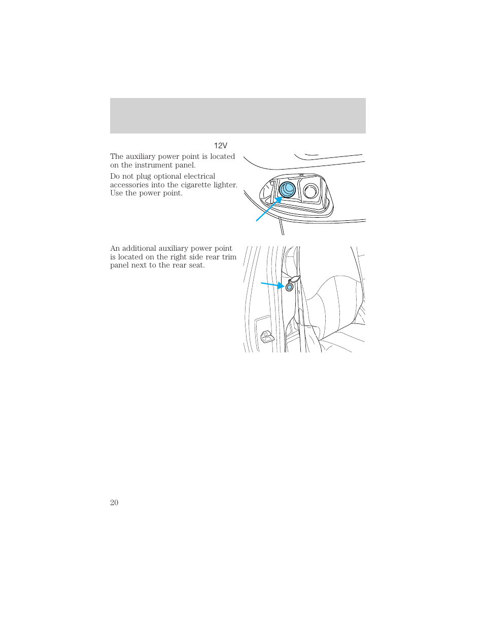 Controls and features | FORD 2001 F-150 v.1 User Manual | Page 20 / 224