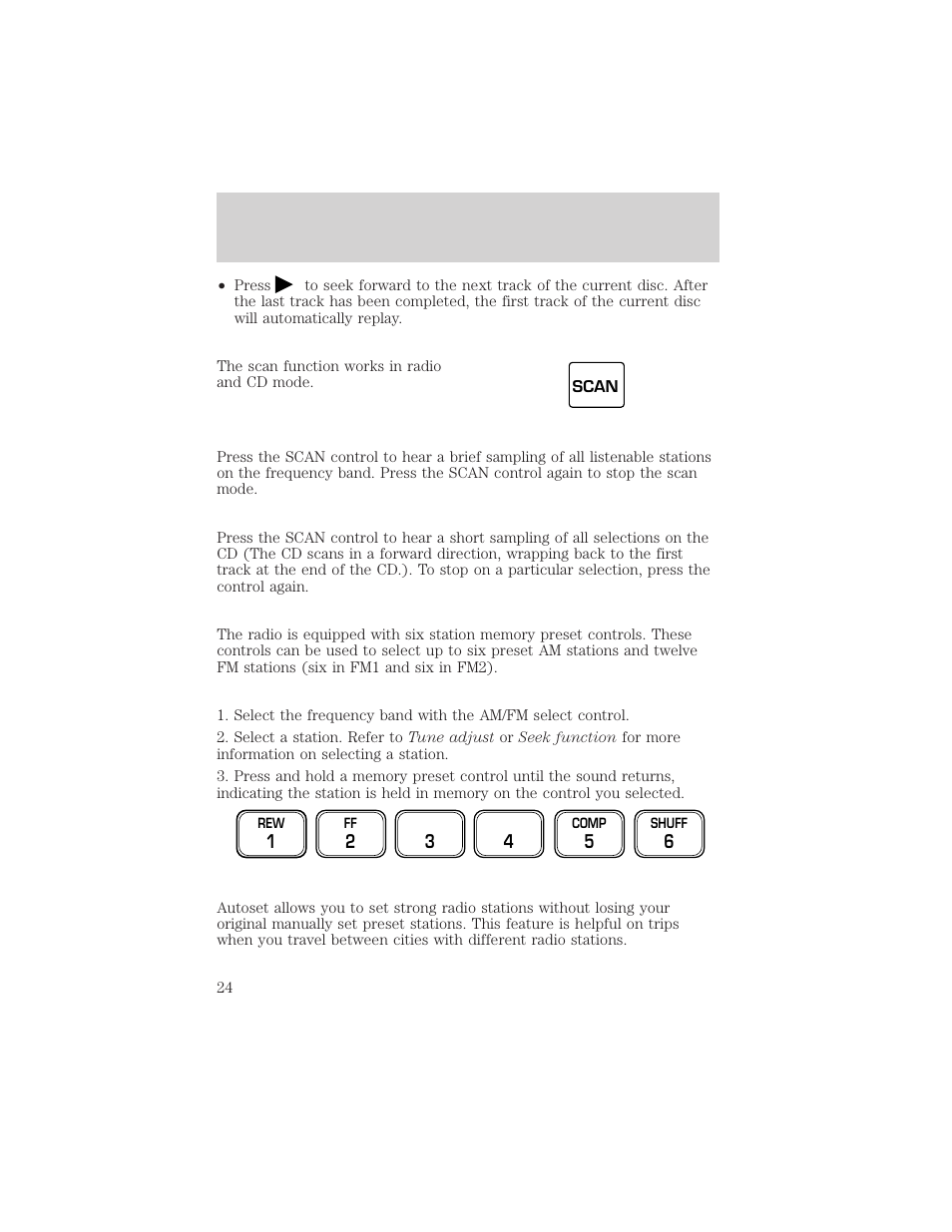 Controls and features | FORD 2001 F-150 v.1 User Manual | Page 24 / 224