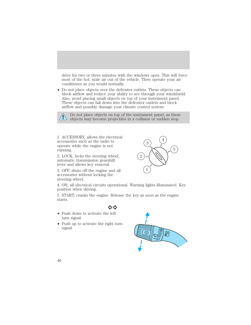 Controls and features | FORD 2001 F-150 v.1 User Manual | Page 46 / 224