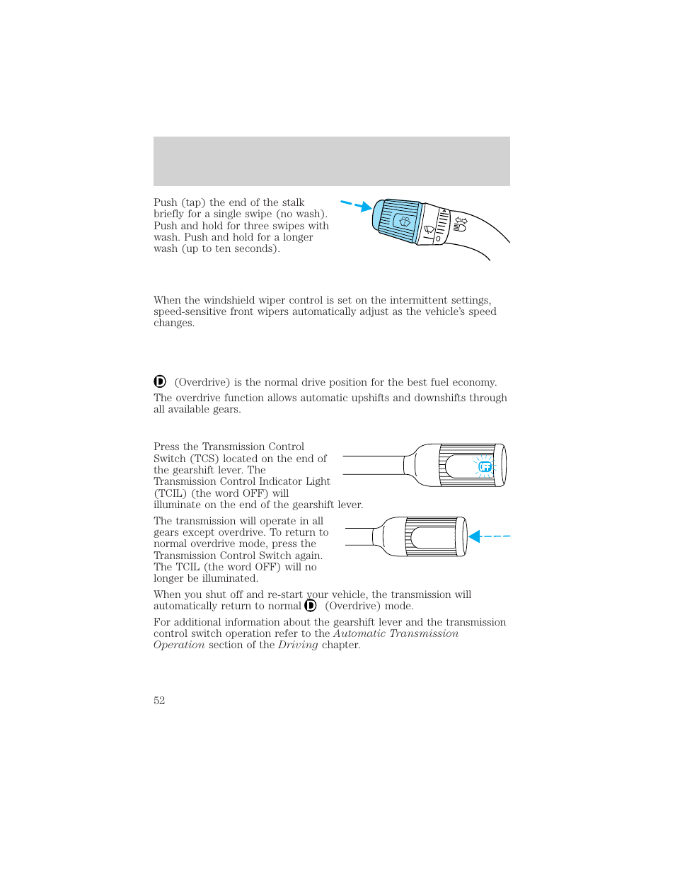 Controls and features | FORD 2001 F-150 v.1 User Manual | Page 52 / 224