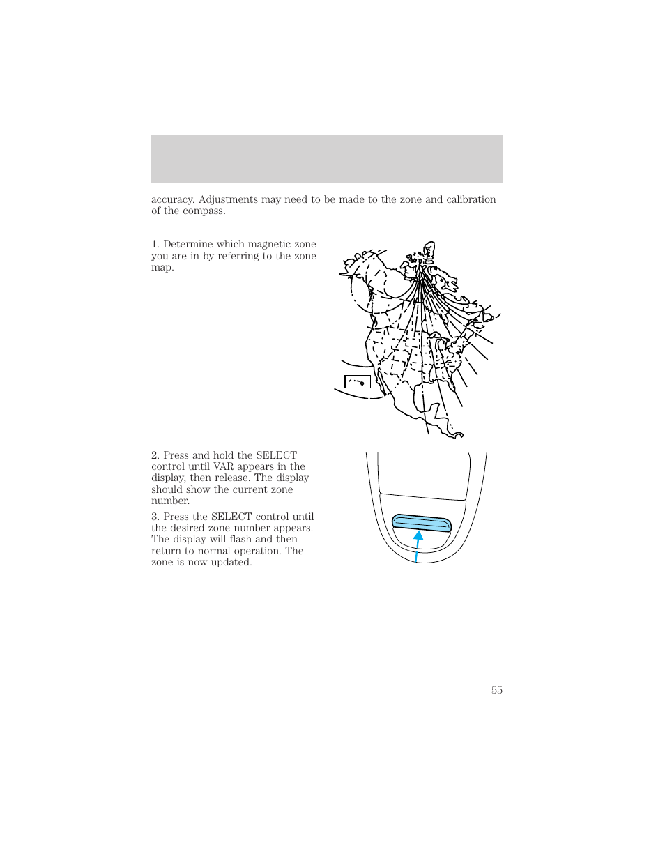 Controls and features | FORD 2001 F-150 v.1 User Manual | Page 55 / 224