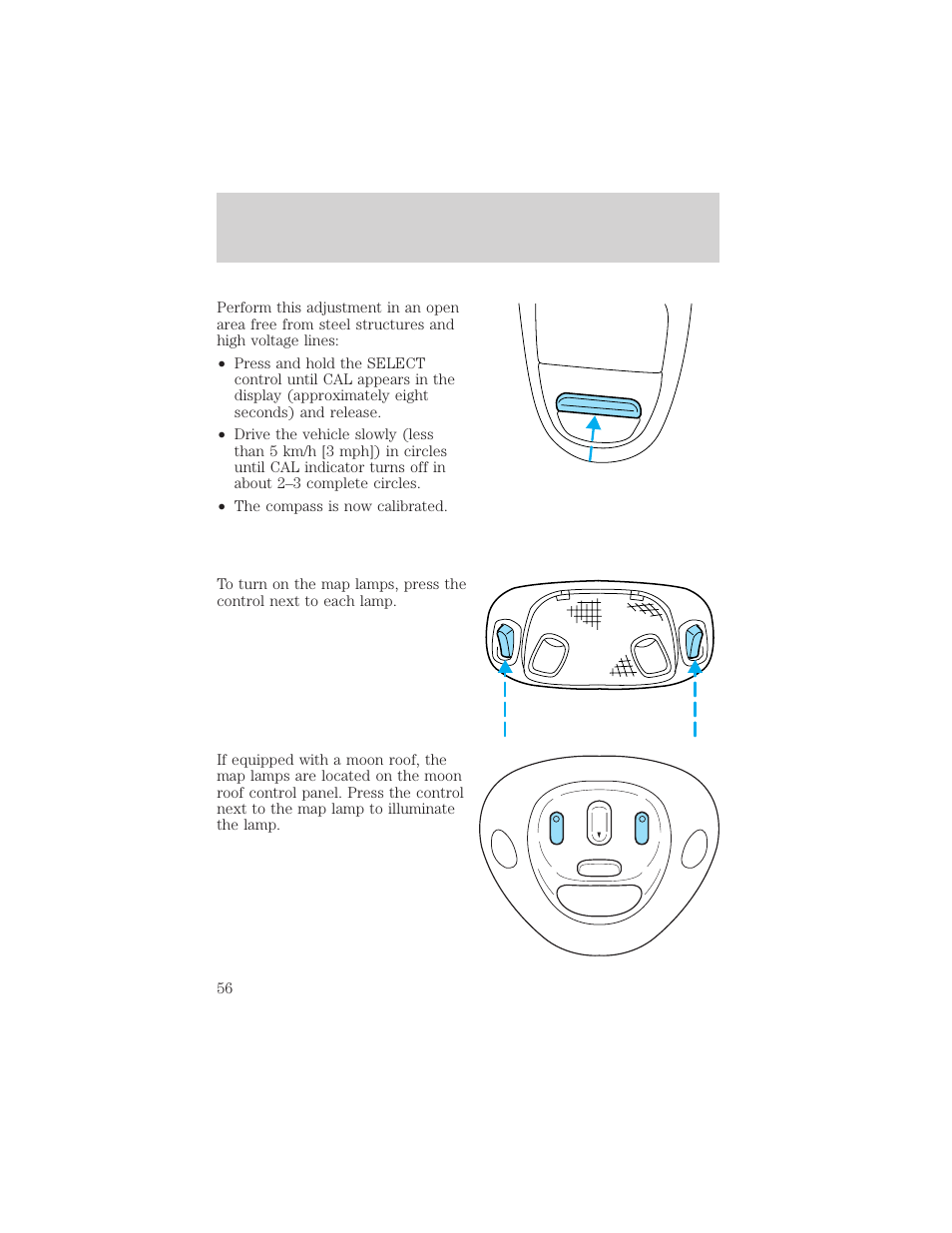 Controls and features | FORD 2001 F-150 v.1 User Manual | Page 56 / 224