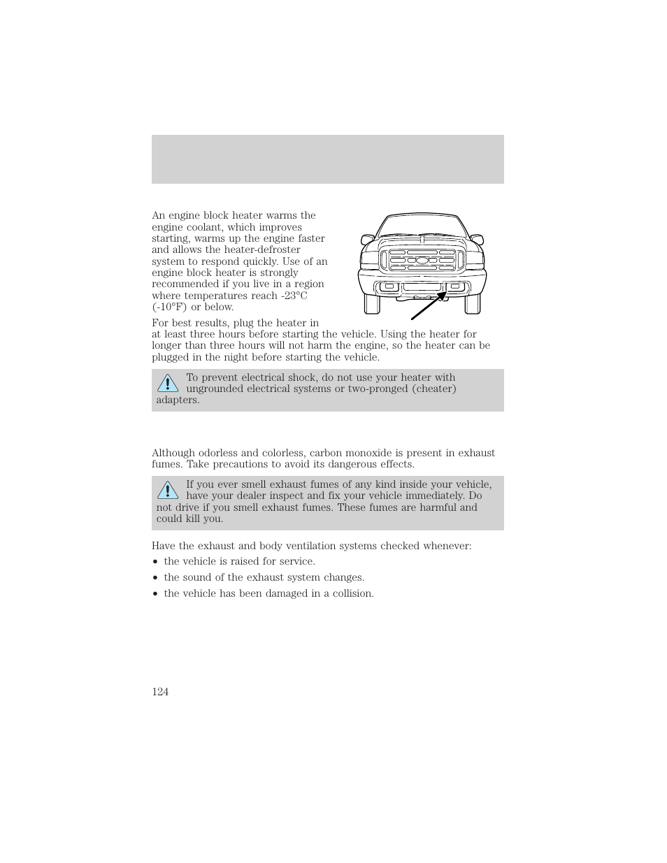 Starting | FORD 2001 F-550 v.1 User Manual | Page 124 / 272