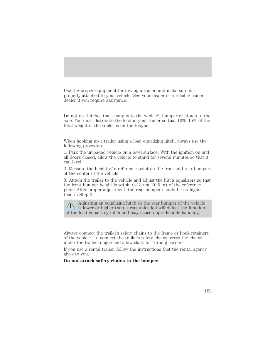 Driving | FORD 2001 F-550 v.1 User Manual | Page 153 / 272