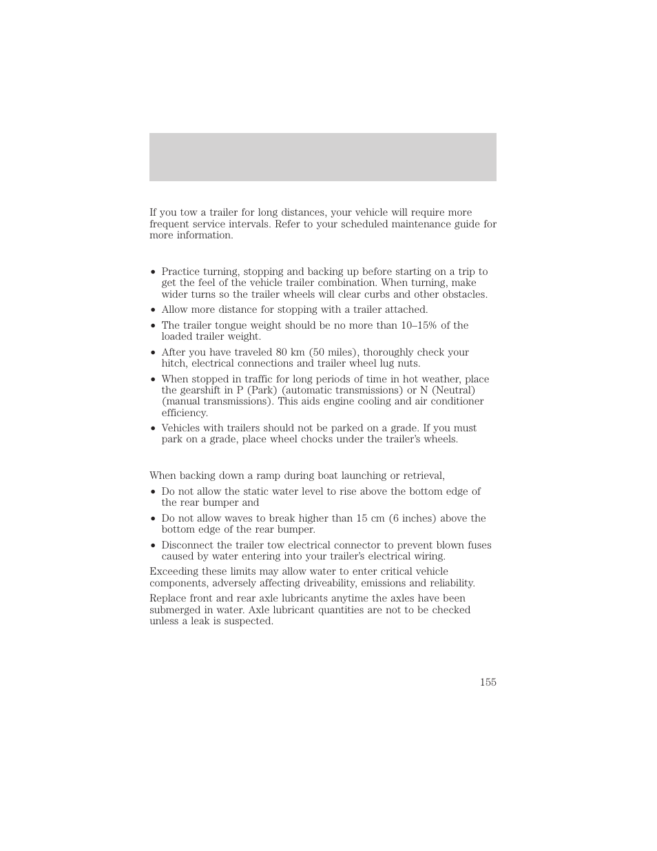 Driving | FORD 2001 F-550 v.1 User Manual | Page 155 / 272