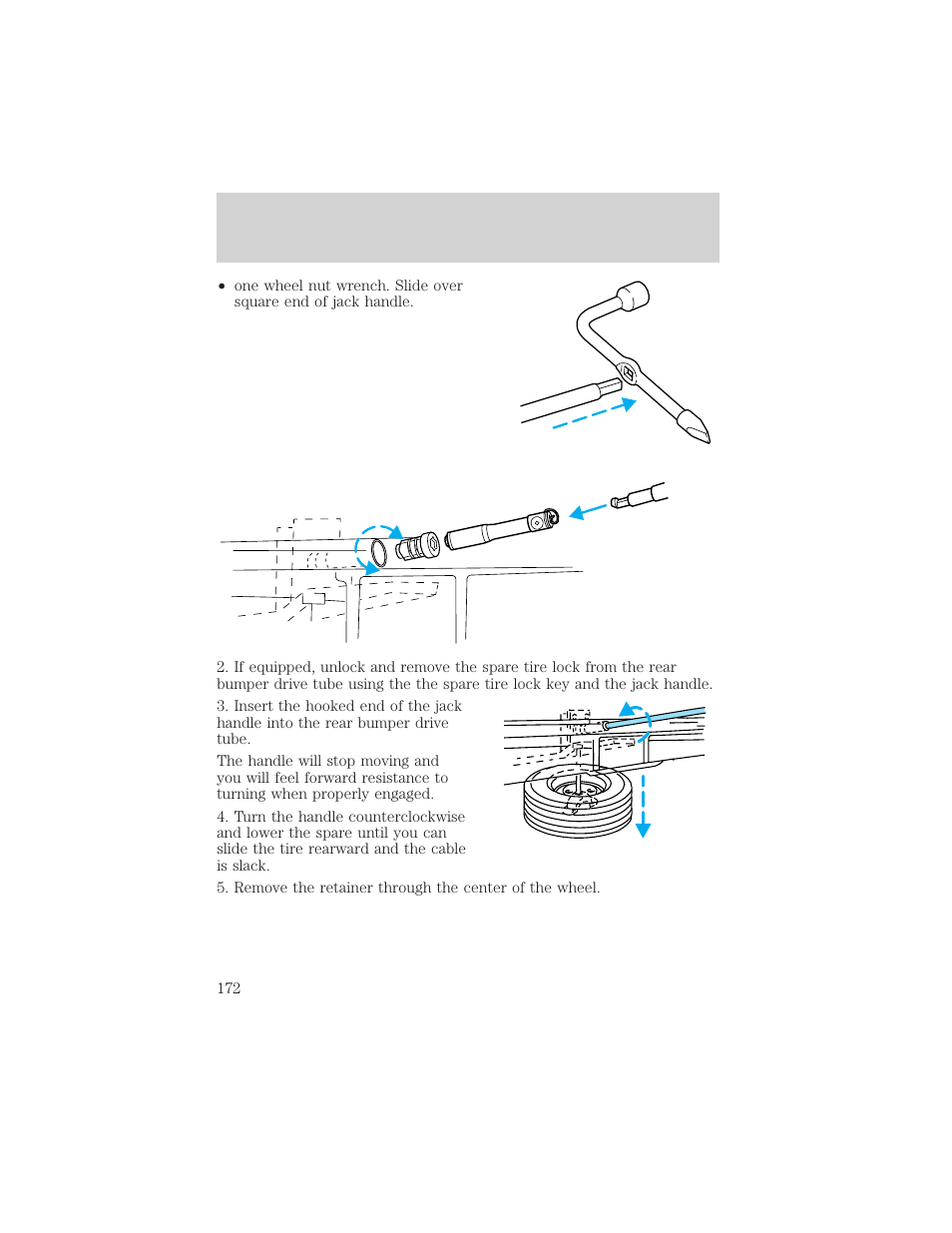 Roadside emergencies | FORD 2001 F-550 v.1 User Manual | Page 172 / 272