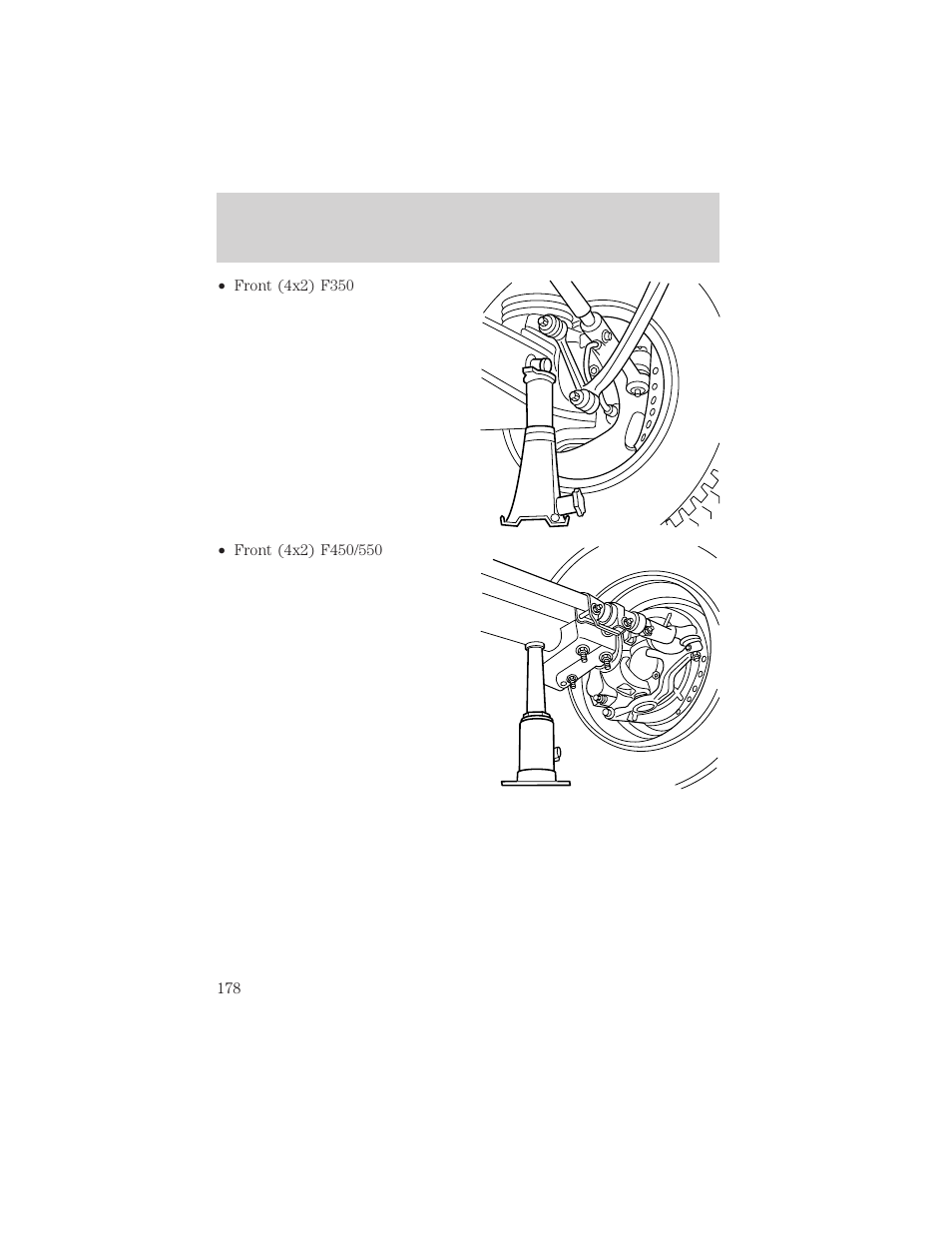 Roadside emergencies | FORD 2001 F-550 v.1 User Manual | Page 178 / 272