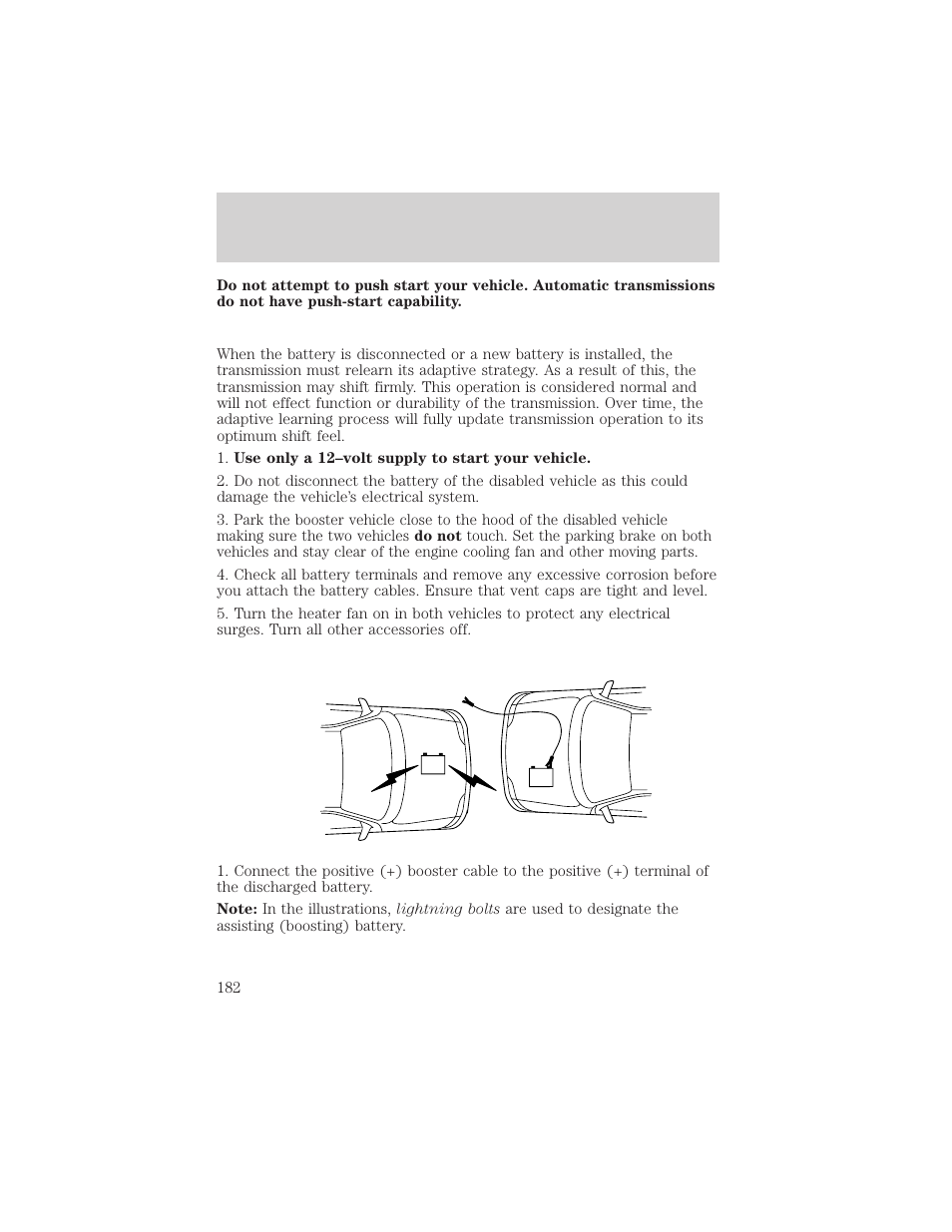 Roadside emergencies | FORD 2001 F-550 v.1 User Manual | Page 182 / 272