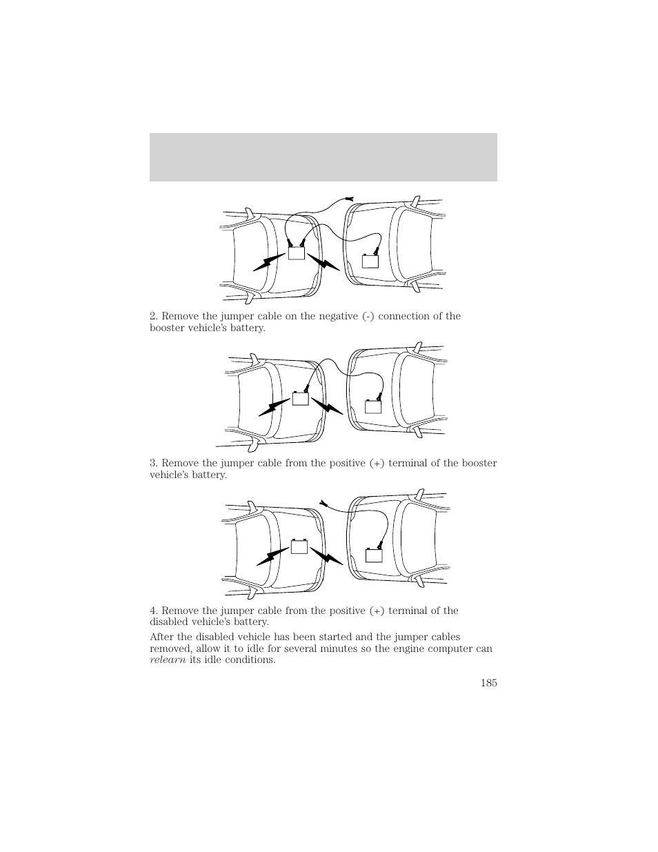 Roadside emergencies | FORD 2001 F-550 v.1 User Manual | Page 185 / 272