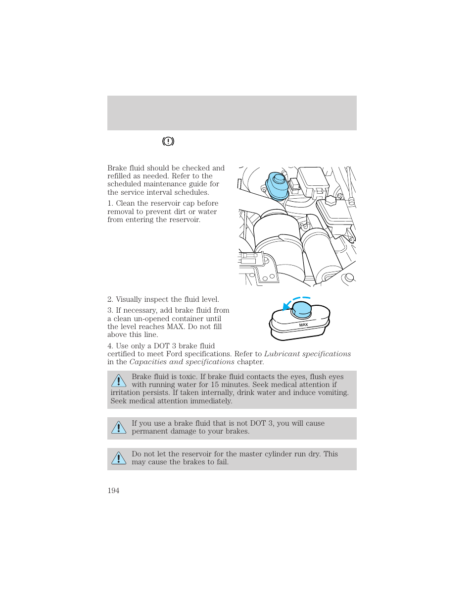 Maintenance and care | FORD 2001 F-550 v.1 User Manual | Page 194 / 272