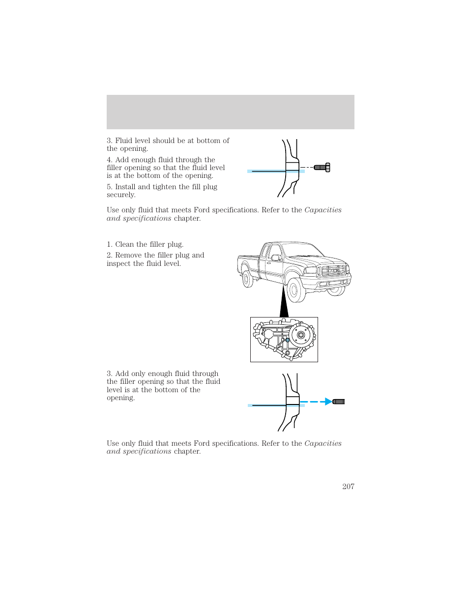 Maintenance and care | FORD 2001 F-550 v.1 User Manual | Page 207 / 272