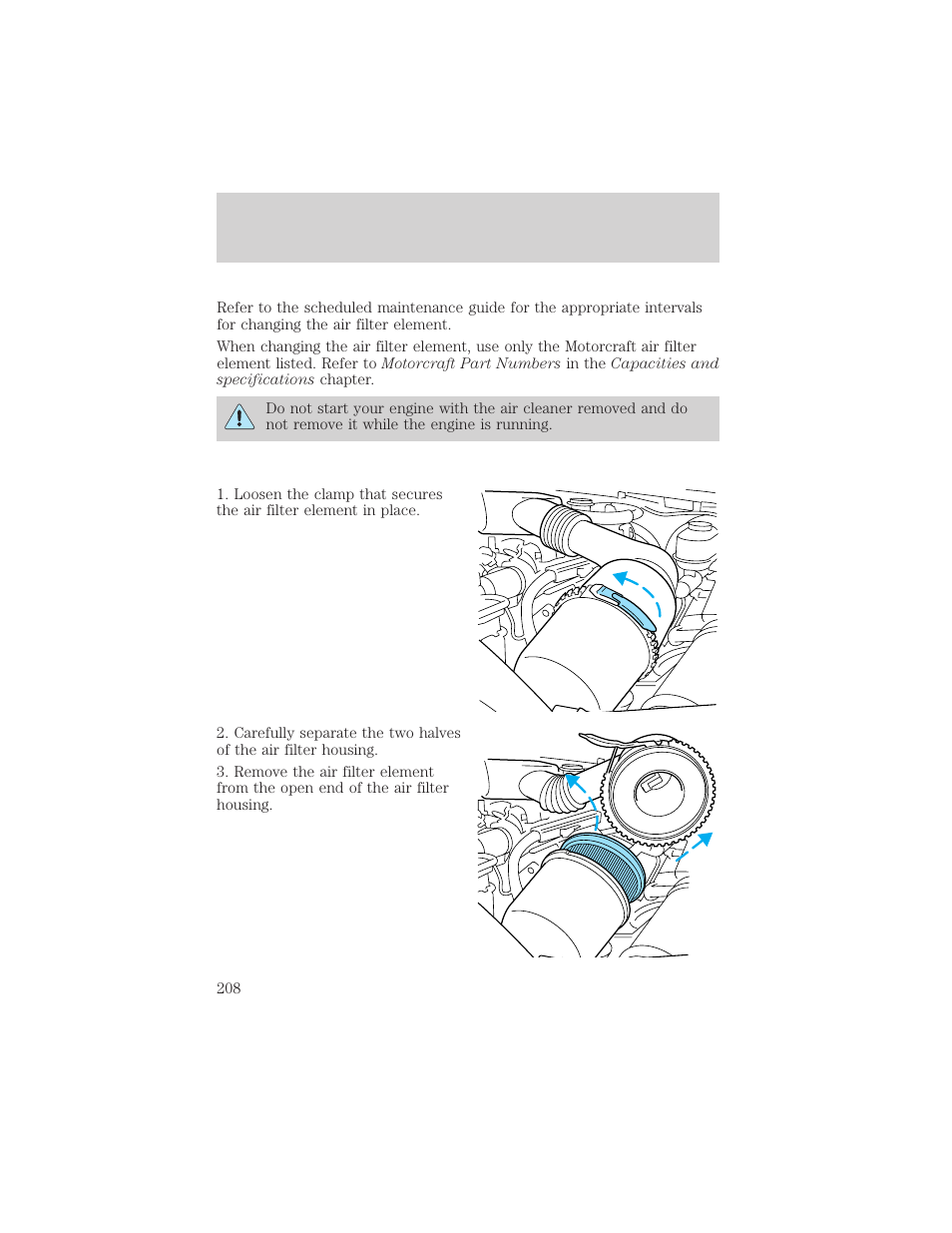 Maintenance and care | FORD 2001 F-550 v.1 User Manual | Page 208 / 272